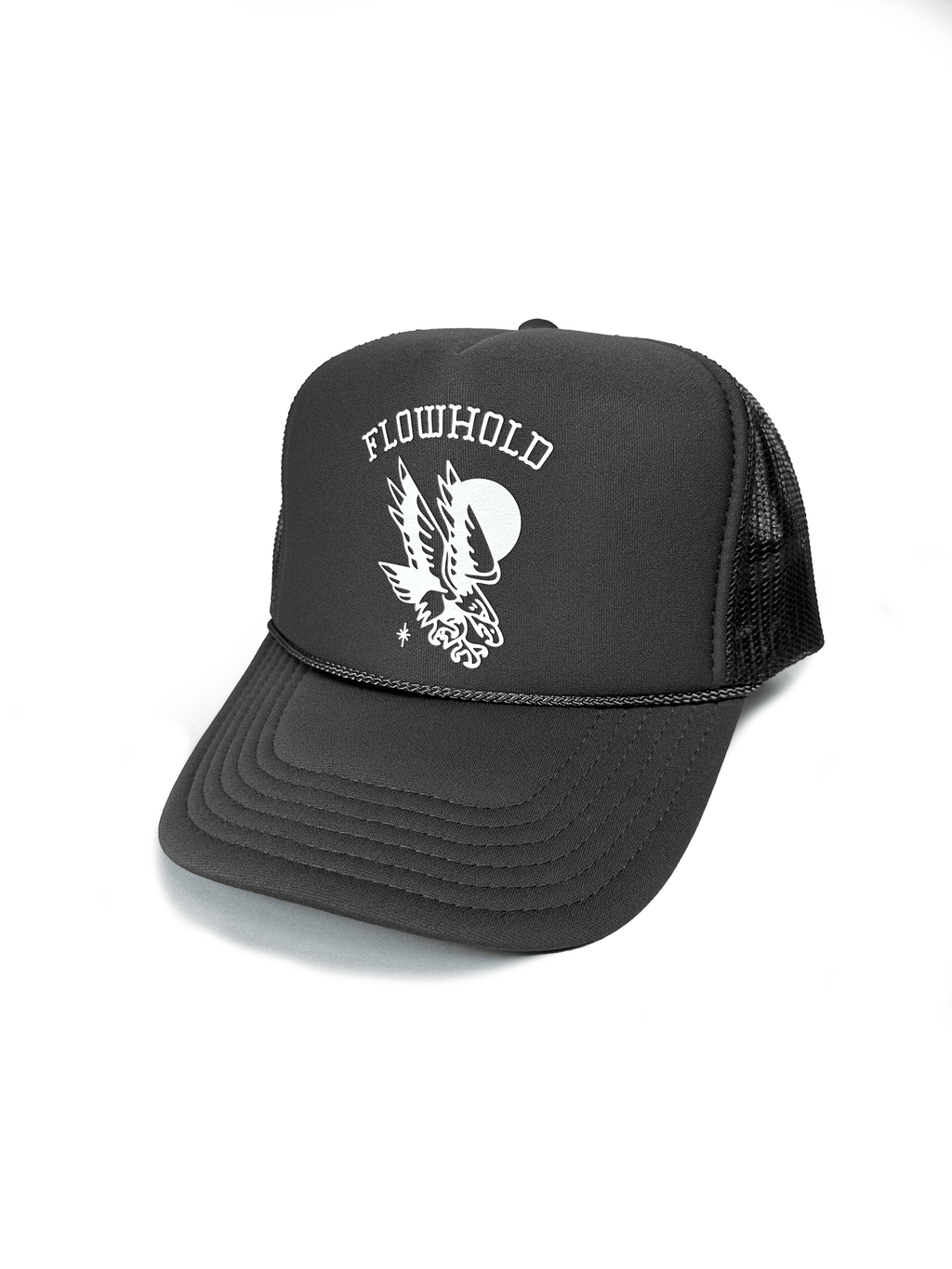 Eagle High Cap Mesh Snapback (Grey)