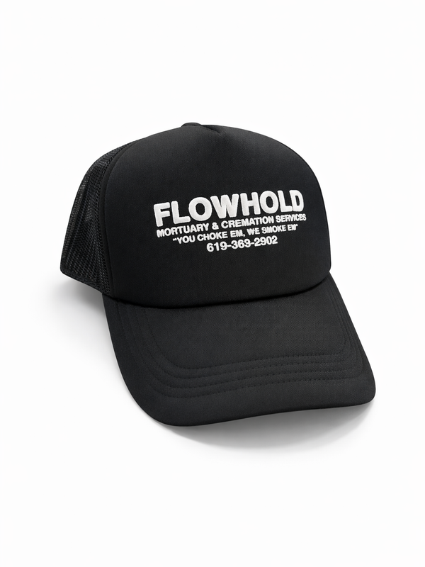 Mortuary Puff Print Trucker Hat