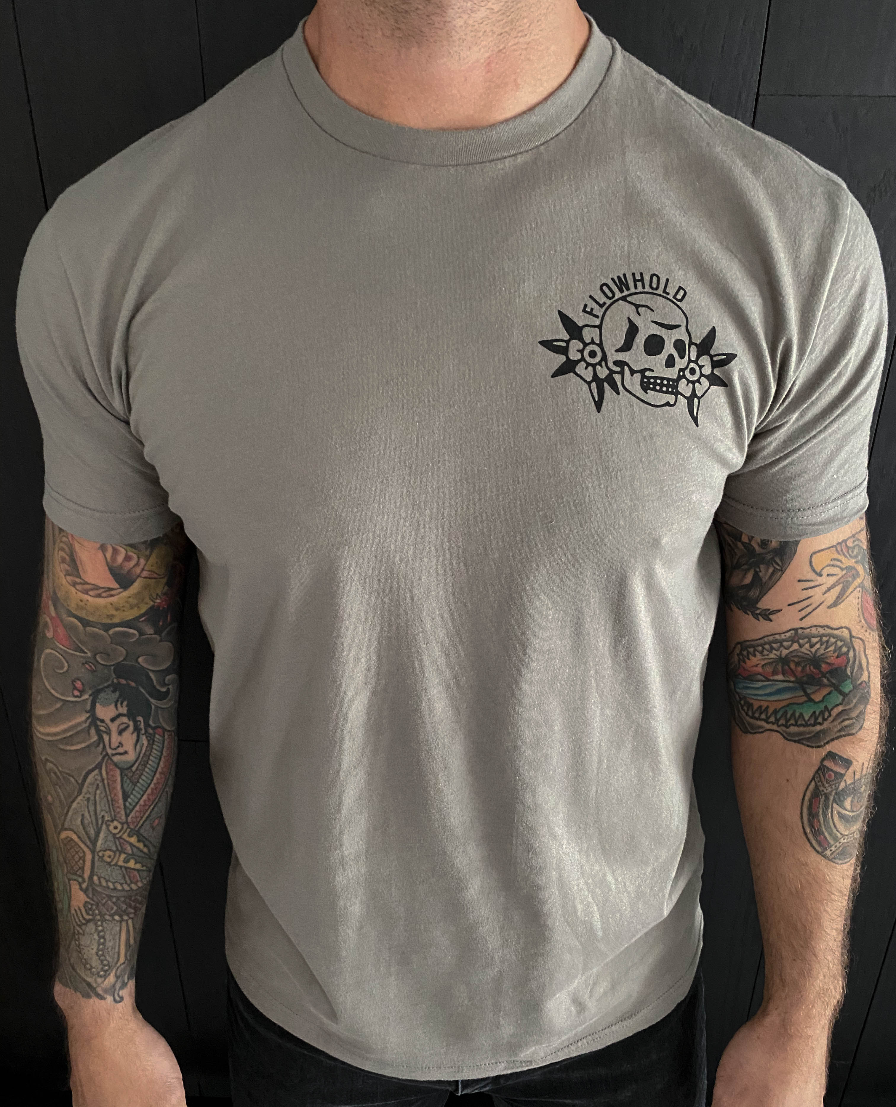 Deathbloom Tee (Warm Gray)