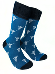 Shaka Bones Crew Sock (Blue)
