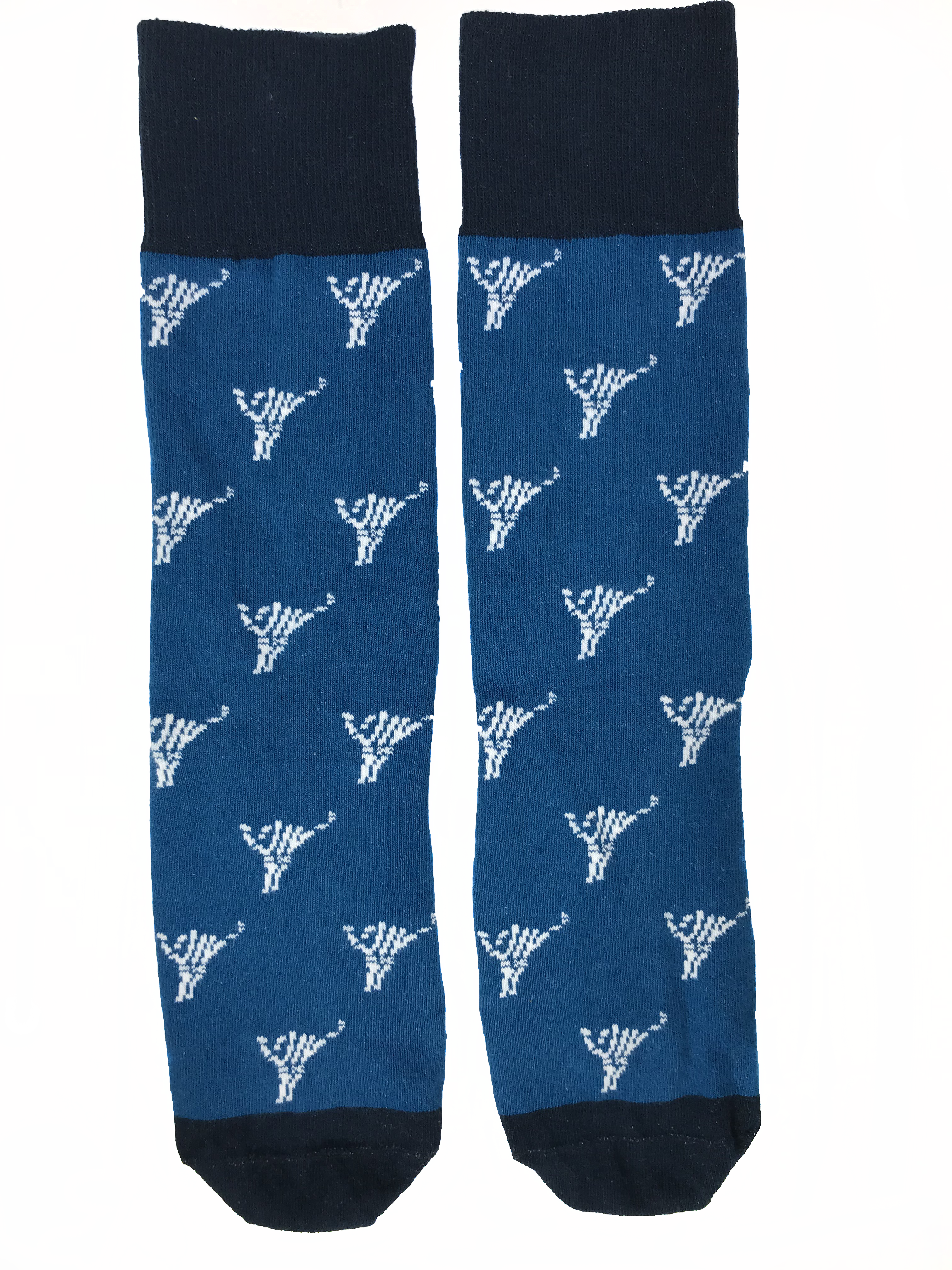 Shaka Bones Crew Sock (Blue)